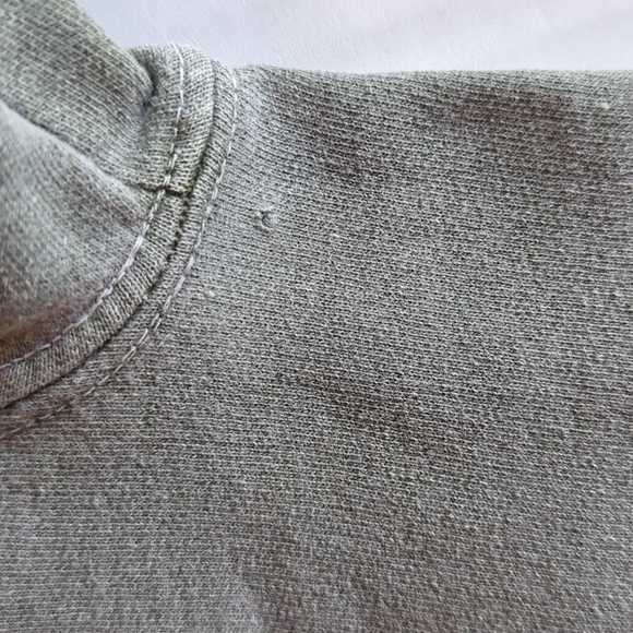 Fargo Clothing Island Style Crew Neck Sweatshirt MEDIUM Green Raised Accents - Picture 13 of 13